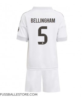 Günstige Real Madrid Jude Bellingham #5 Heimtrikotsatz Kinder 2025-26 Kurzarm (+ Kurze Hosen)